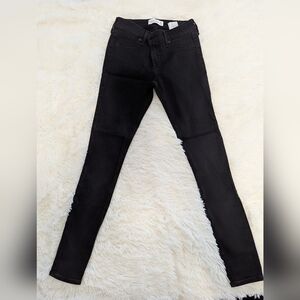 Abercrombie & Fitch Charcoal Mid Rise Jeans